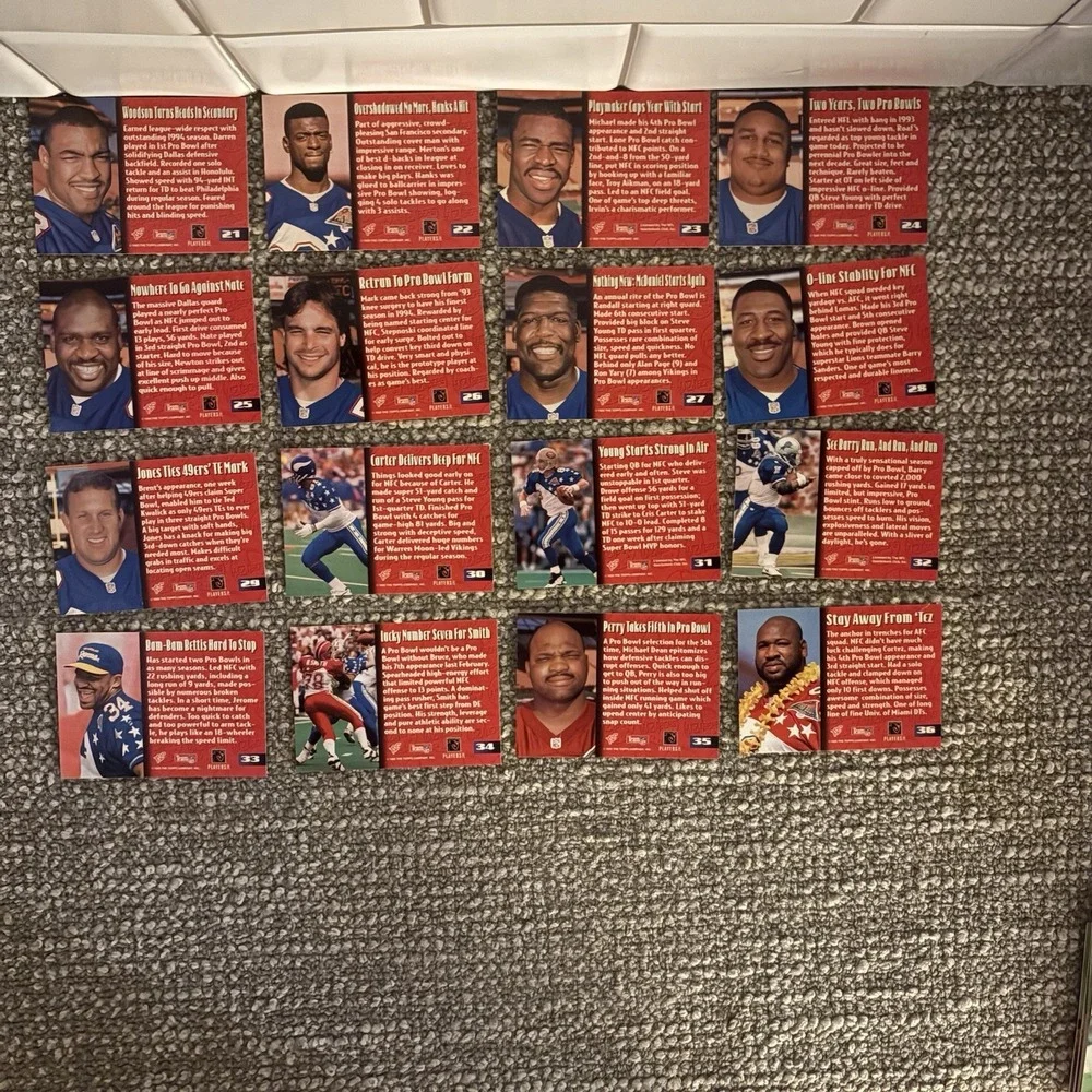 1995 Topps Stadium Club Members Only Football Card Set‎ in Box 1-50 Sh1